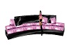 black and pink couch