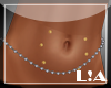 L!A belly chain silver