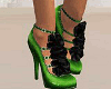 Gren/Blck Ruffles Shoes