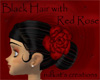 Black with Red Rose