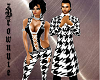 XXL HoundsTooth Jumpsuit