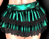 teal ruffle skirt