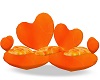 ~LBN~ Heart Sofa Orange