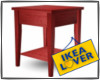 ikea red end table