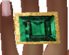 Emerald Chunky Ring Left