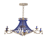 Blue and Gold Chandelier