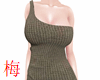 梅 latte knit dress