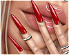Red Nails ~ No Rings
