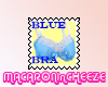 Blue Bra Stamp
