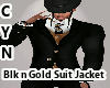 Blk n Gold Suit Jacket