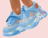 Blue Flowers Sneakers
