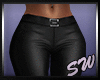 SW RLL Blk Pant Leather