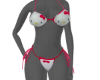 red kitty bikini