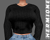 Knitted black sweater