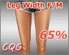 CG: Leg Width 65%
