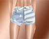 faded striped shorts