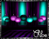 Teal ~ Purple Candles