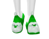 Green Santa Slippers