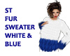 ST FUR SWEATER WHITE Blu