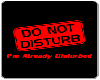 Don Not Disturb Sticker