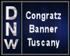Congratz Banner Tuscany