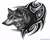 ~MK~Tribal Wolf Tat Back