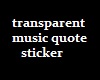 Music Sticker transparen