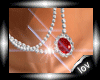 Pearl Necklace Red 10v