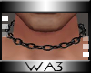 WA3 Chain Collar M-Blk.
