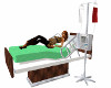 Hospital Bed with IV