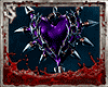 Purp Heart Keychain Y2K