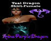 Teal Dragon Shirt-Female