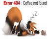 Error...Coffee Not Found