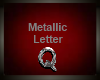 Silver Metallic Letter Q