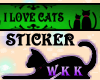 WKK-I LUV CATS greenstka