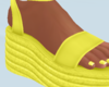 Yellow  Platform Sandals