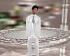 white wedding suit