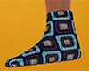 Retro Squares Socks 7 F