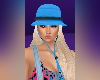 Sjaanie Blond Blue Hat