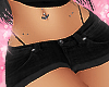 black shorts