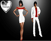 Semi Formal White & Red