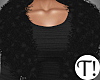 T! Fur Collar Black