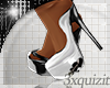 ~3X~BLACK N WHITE HEELS