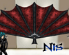 ~nis~ red folding fan