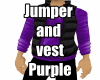Jumper vest purple