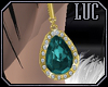 [luc] Earrings G Aqua