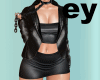ey jacket black latex