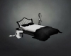 White/Black Couple Bed