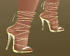 Gold String Shoes