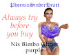 Nix Bimbo Glitter purple